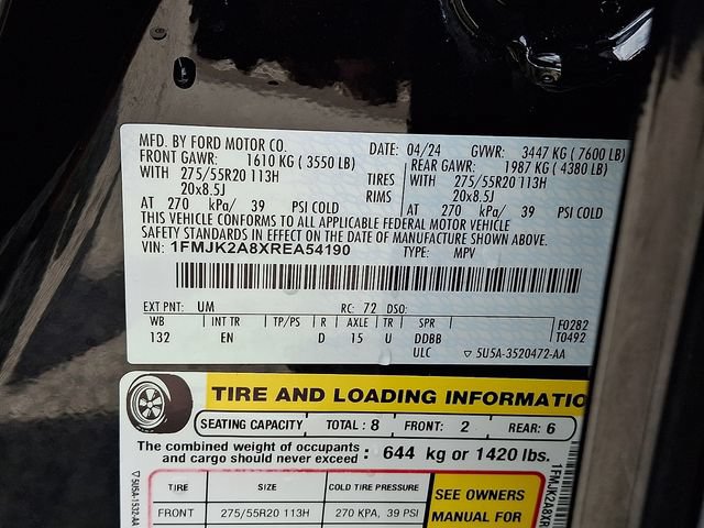 Certified 2024 Ford Expedition Max Limited AWD/4WD image 27