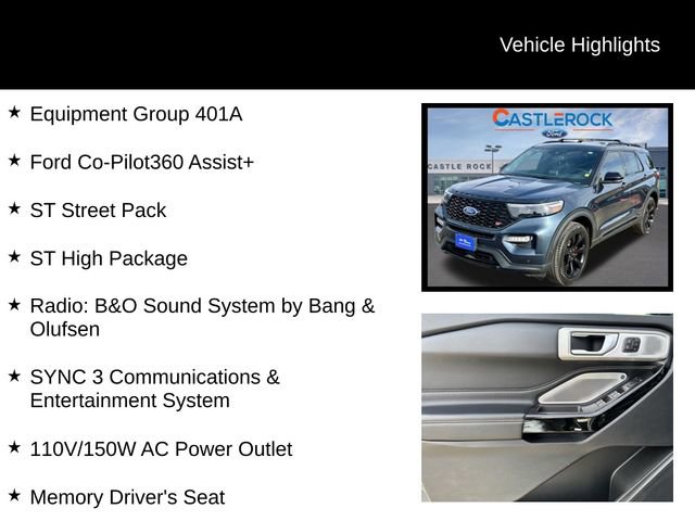 Certified 2022 Ford Explorer ST w/ Equipment Group 401A image 8
