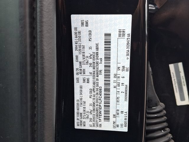 Certified 2020 Ford F150 XLT w/ Equipment Group 302A Luxury AWD/4WD image 25