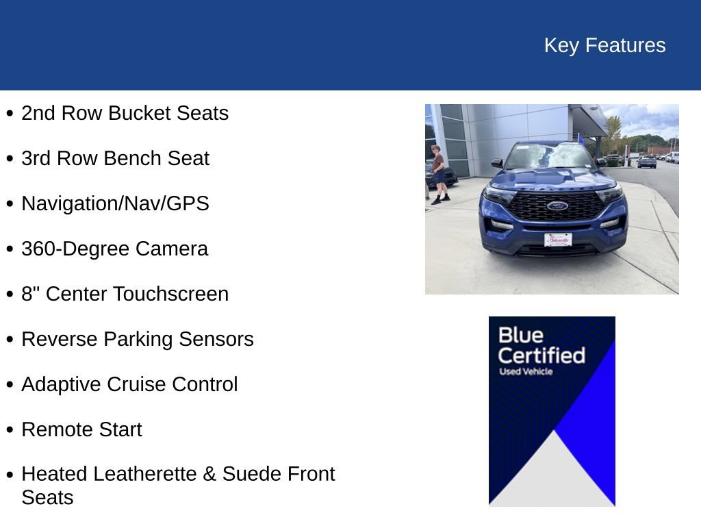 Certified 2022 Ford Explorer ST-Line w/ Class IV Trailer Tow Package AWD/4WD image 34
