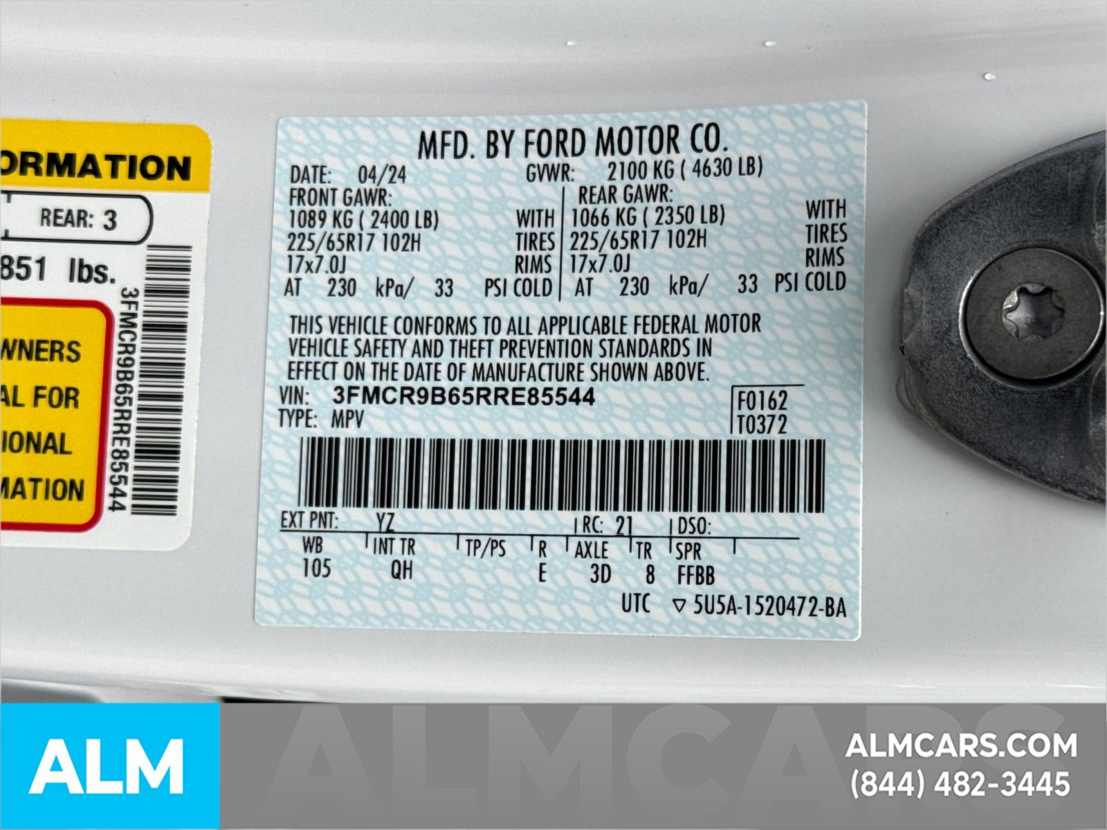 Certified 2024 Ford Bronco Sport Big Bend image 38