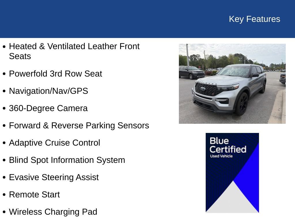 Certified 2021 Ford Explorer ST w/ Equipment Group 401A AWD/4WD image 7