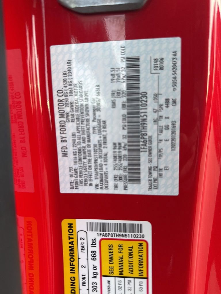 Certified 2022 Ford Mustang Premium w/ Wheel & Stripe Package image 35