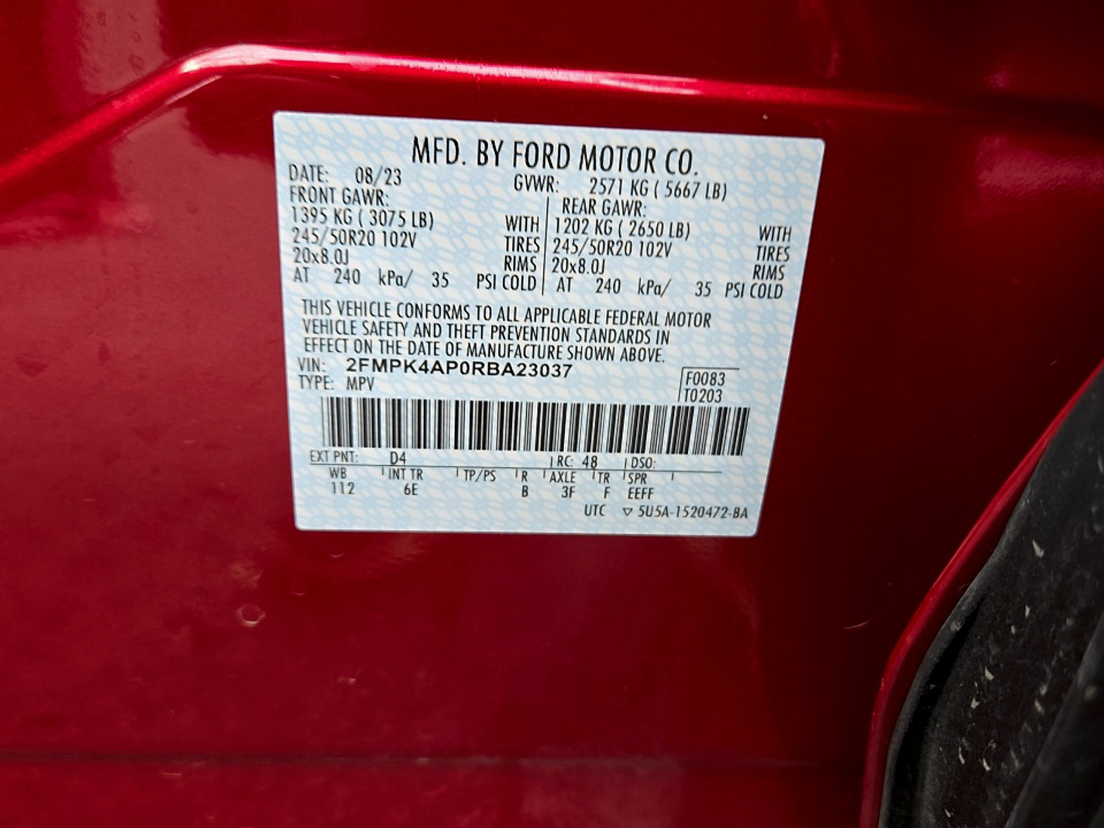 Certified 2024 Ford Edge ST w/ Equipment Group 401A AWD/4WD image 26