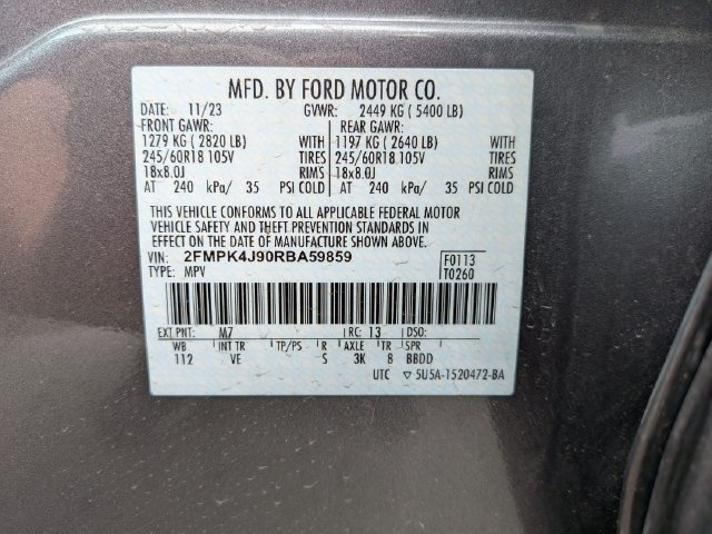 Certified 2024 Ford Edge SEL w/ Convenience Package AWD/4WD image 25