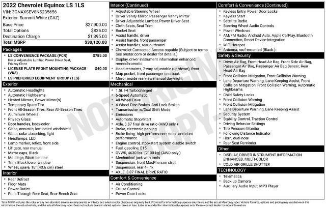 Used 2022 Chevrolet Equinox LS w/ LS Convenience Package image 36