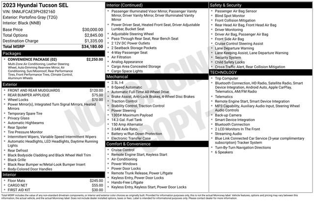 Used 2023 Hyundai Tucson SEL w/ Convenience Package AWD/4WD image 8