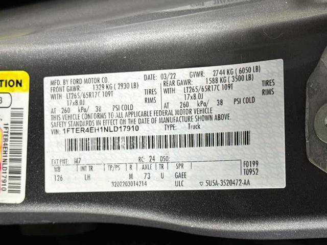 Certified 2022 Ford Ranger XLT w/ Equipment Group 301A Mid RWD image 22