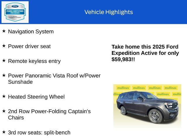 Certified 2025 Ford Expedition Active image 10