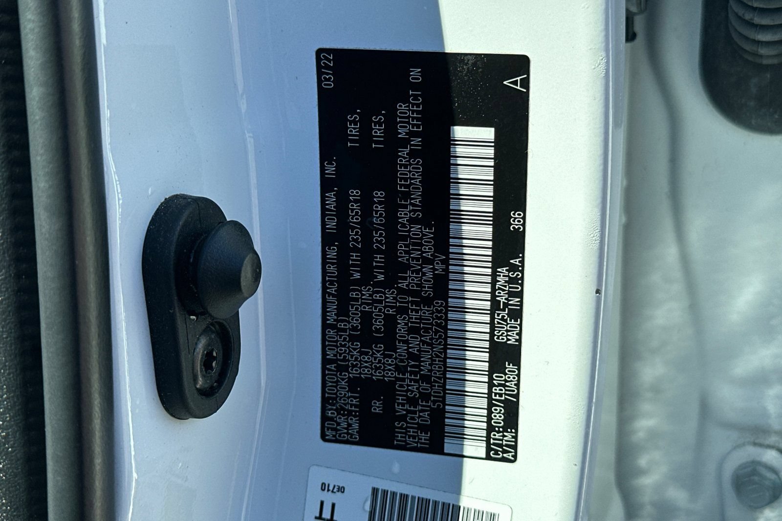 Used 2022 Toyota Highlander XLE AWD/4WD image 58