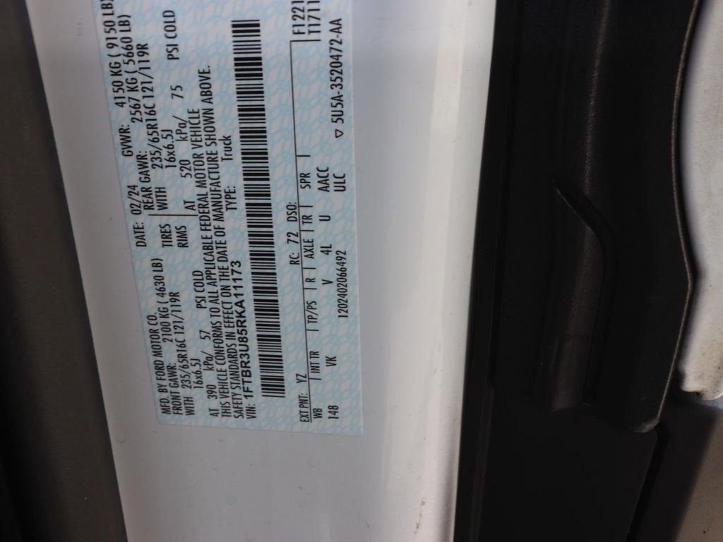Certified 2024 Ford Transit 250 148 High Roof Extended AWD w/ Load Area Protection Package image 24