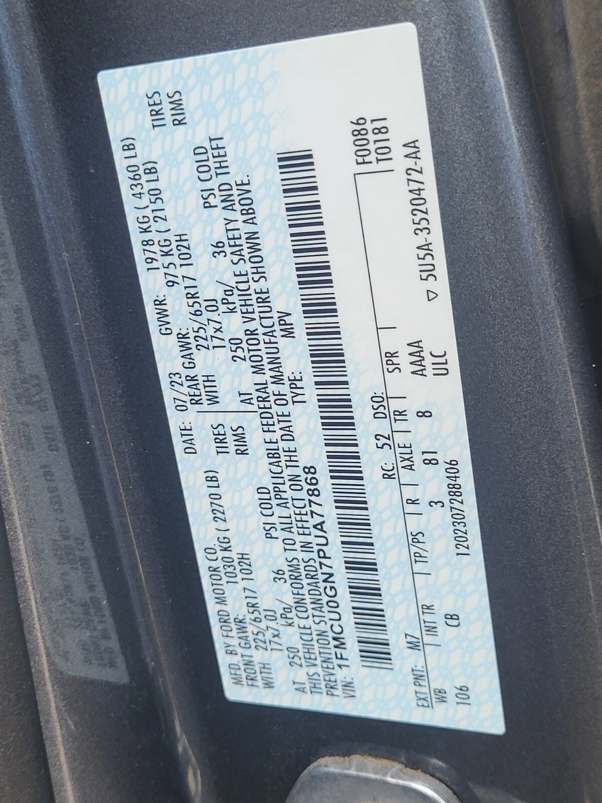 Certified 2023 Ford Escape Active image 35