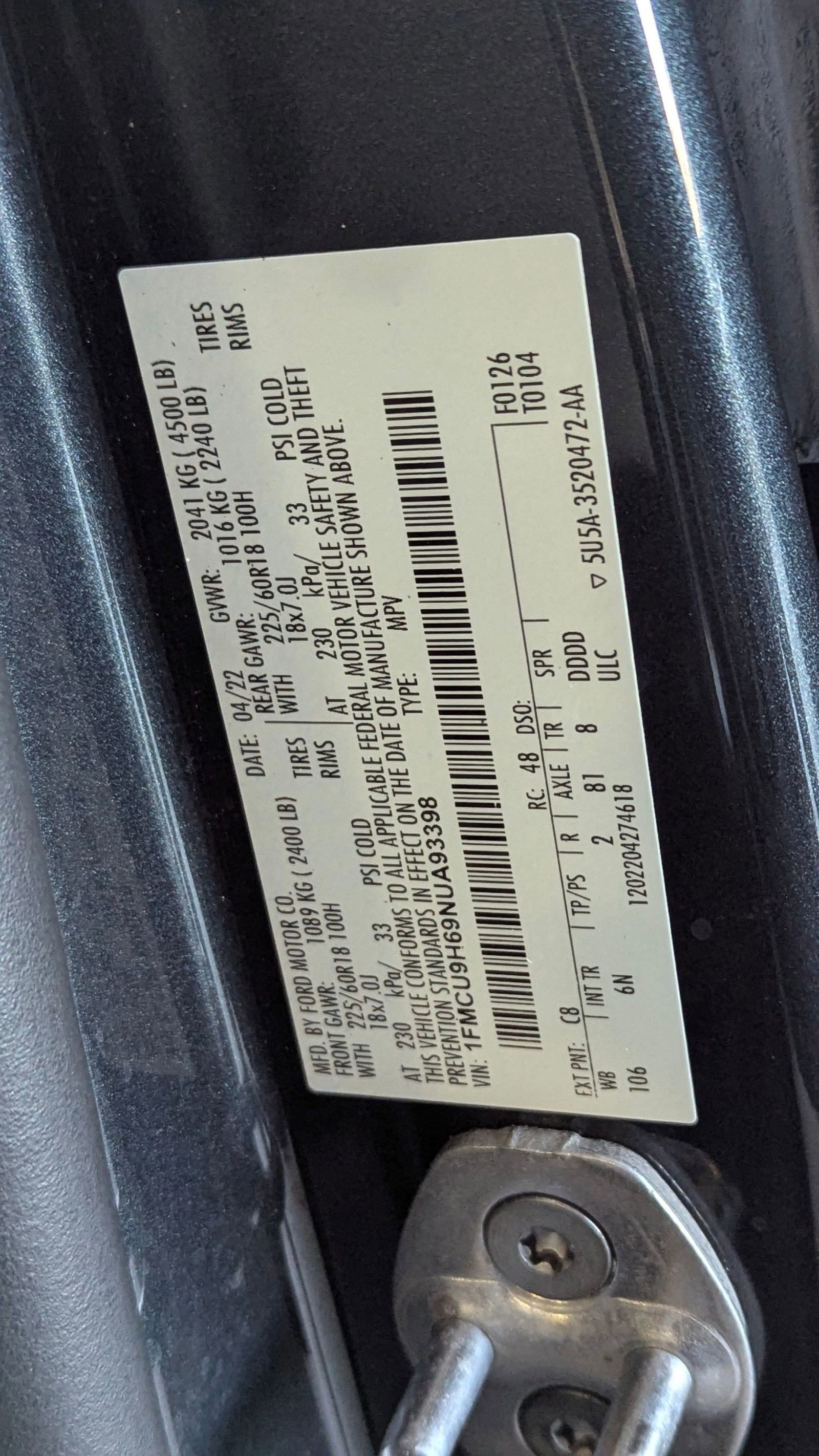 Certified 2022 Ford Escape SEL w/ Technology Package image 20