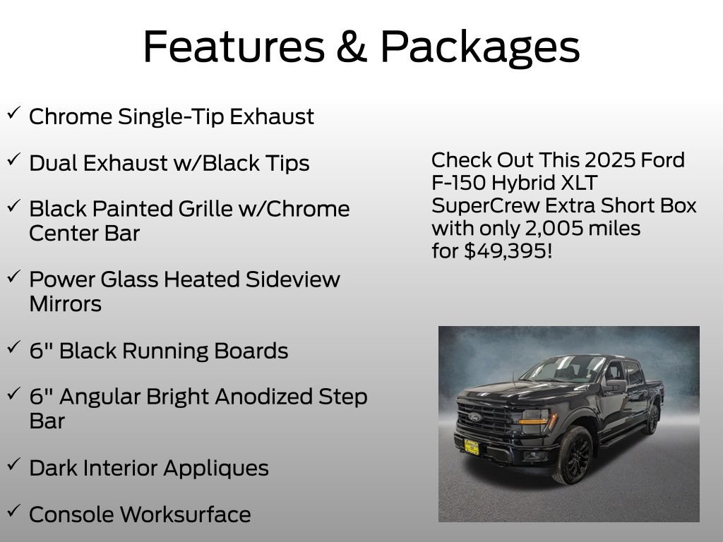 Certified 2025 Ford F150 XLT w/ Equipment Group 302A MID AWD/4WD image 13