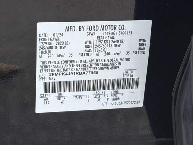 Certified 2024 Ford Edge SEL AWD/4WD image 34