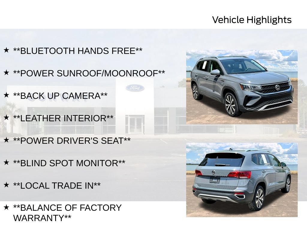 Used 2022 Volkswagen Taos SE w/ Panoramic Sunroof Package FWD image 6