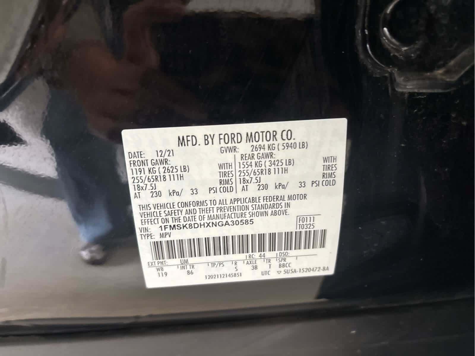 Certified 2022 Ford Explorer XLT AWD/4WD image 25