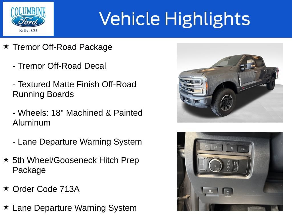 Certified 2024 Ford F350 Platinum w/ Tremor Off-Road Package AWD/4WD image 4