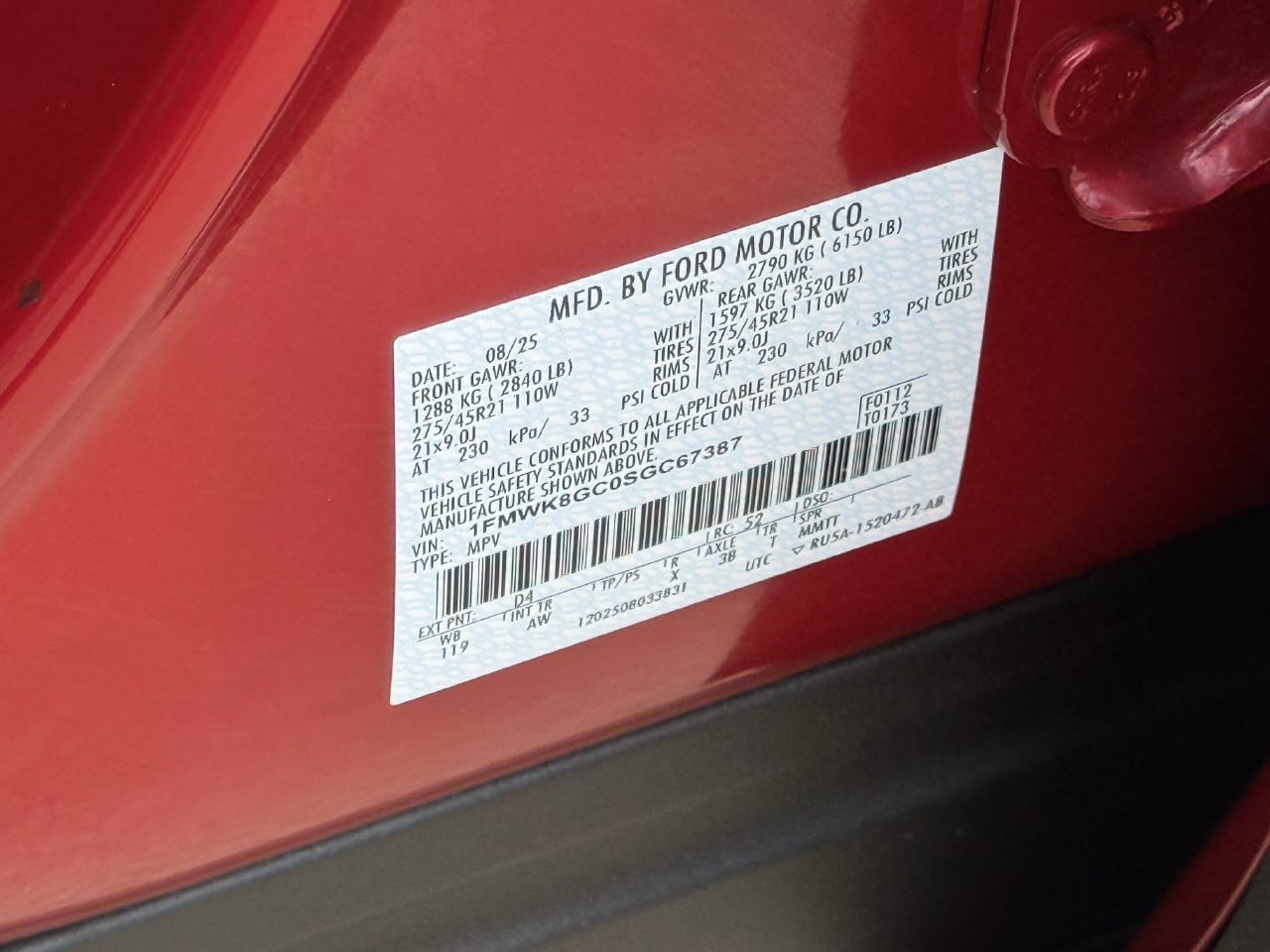 Certified 2025 Ford Explorer ST w/ Sun And Sound Package AWD/4WD image 30