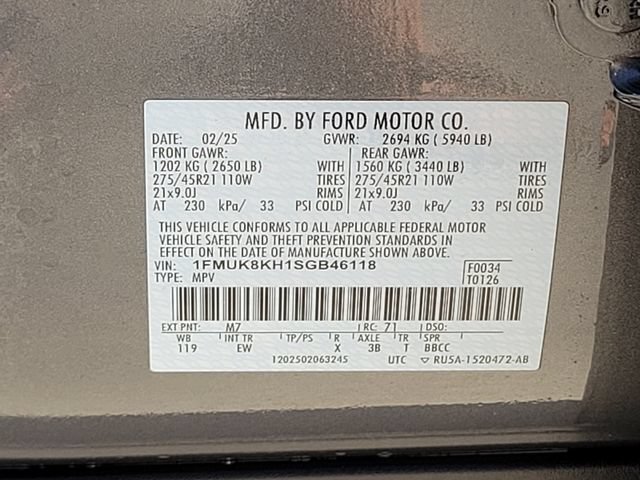 Certified 2025 Ford Explorer ST-Line w/ ST-Line Street Pack AWD/4WD image 16