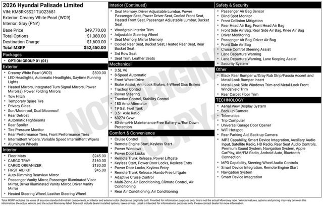 Used 2026 Hyundai Palisade Limited FWD image 2