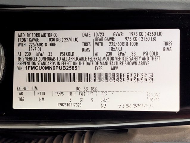 Certified 2023 Ford Escape ST-Line FWD image 23