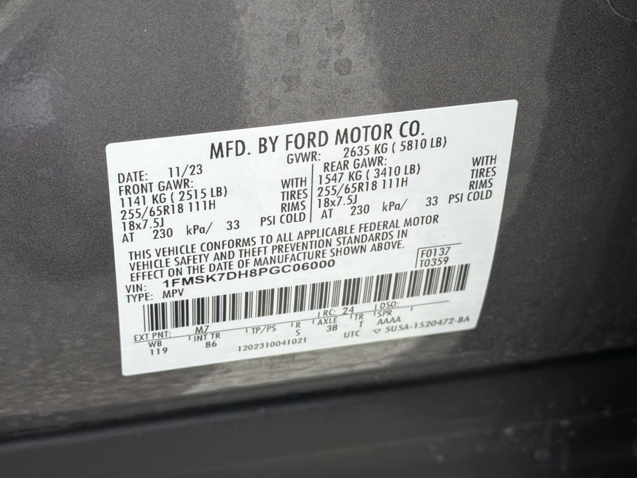Certified 2023 Ford Explorer XLT RWD image 34