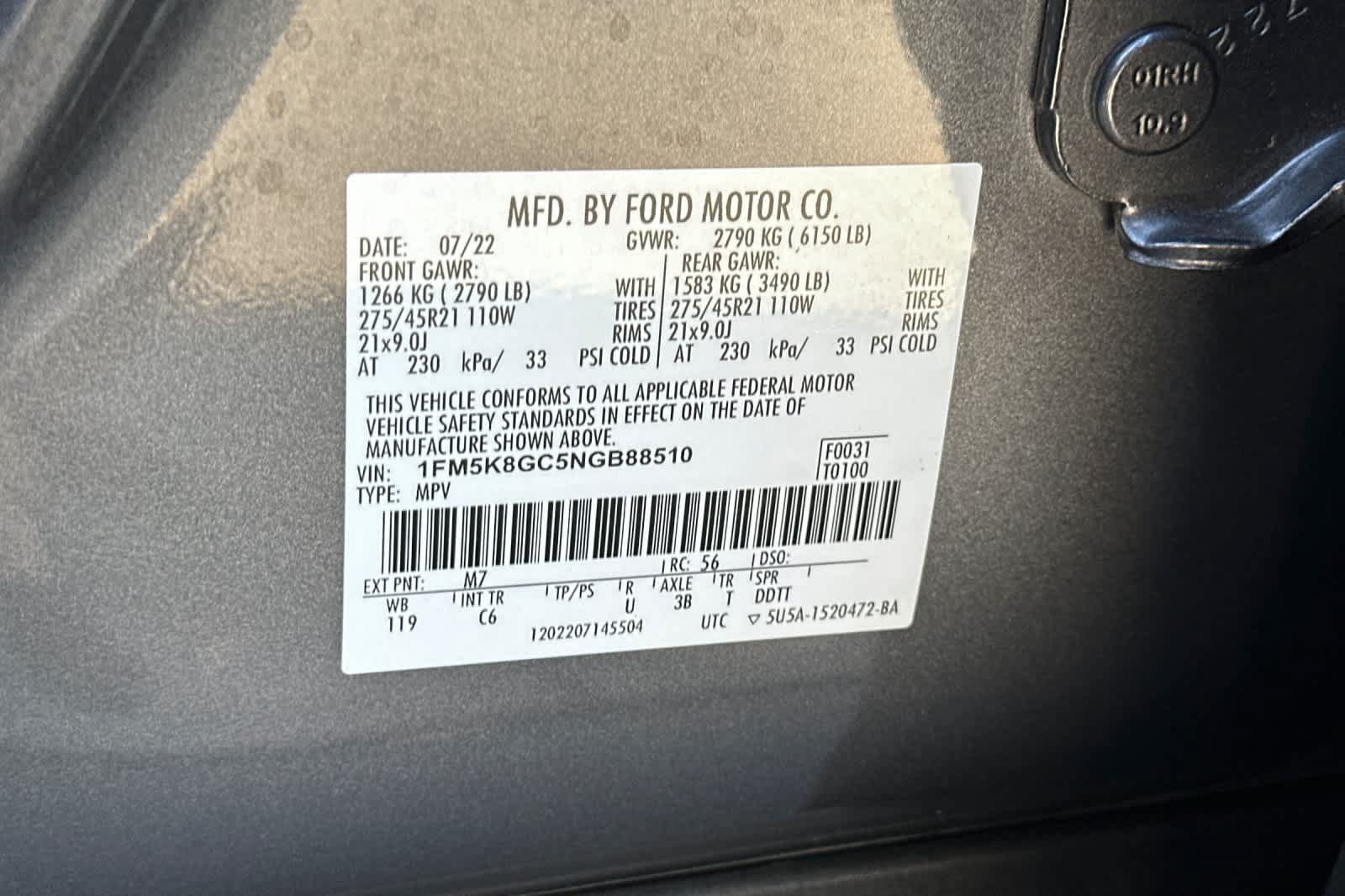 Certified 2022 Ford Explorer ST w/ Equipment Group 401A AWD/4WD image 30