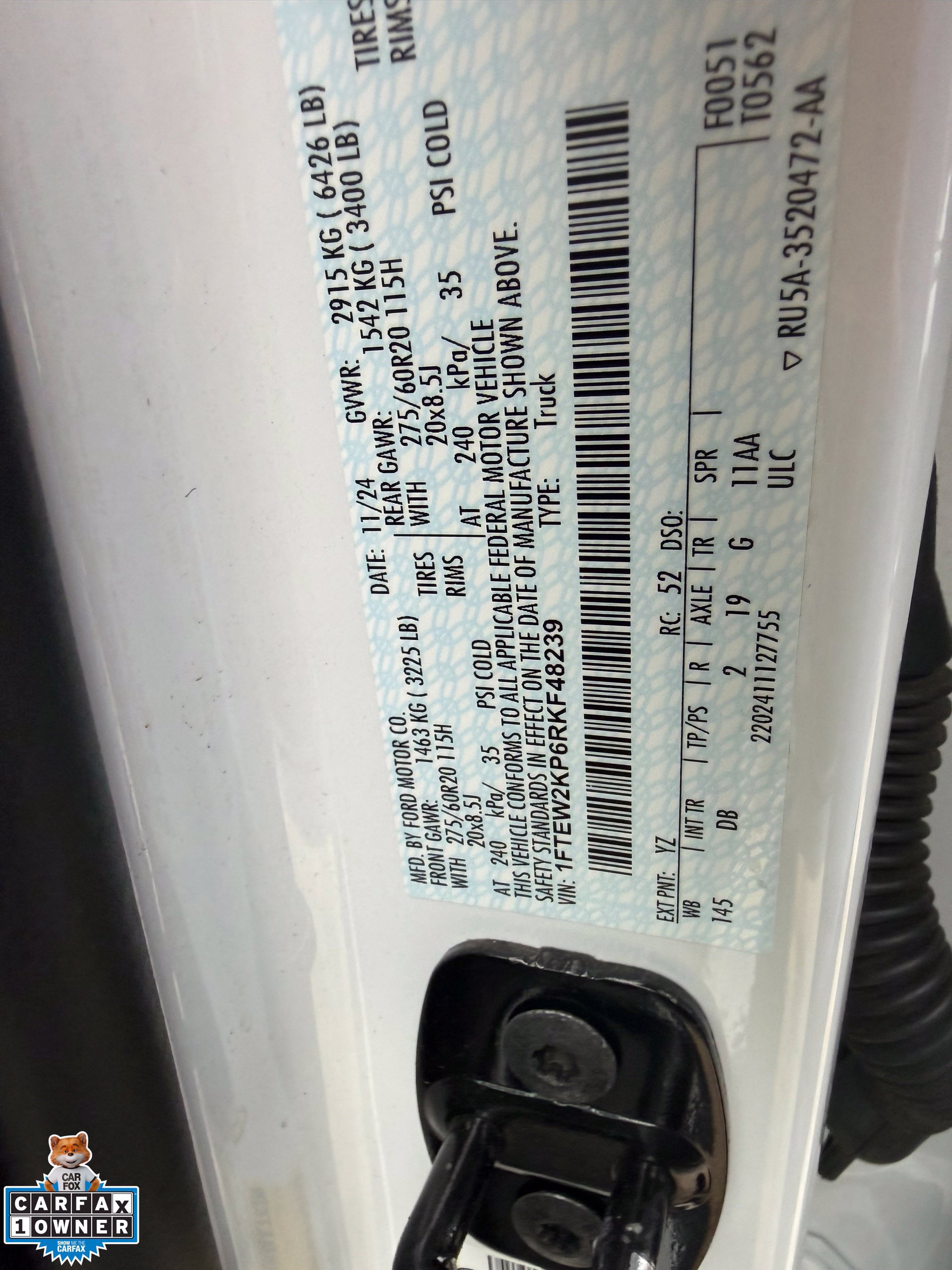 Certified 2024 Ford F150 STX w/ Mobile Office Package RWD image 15