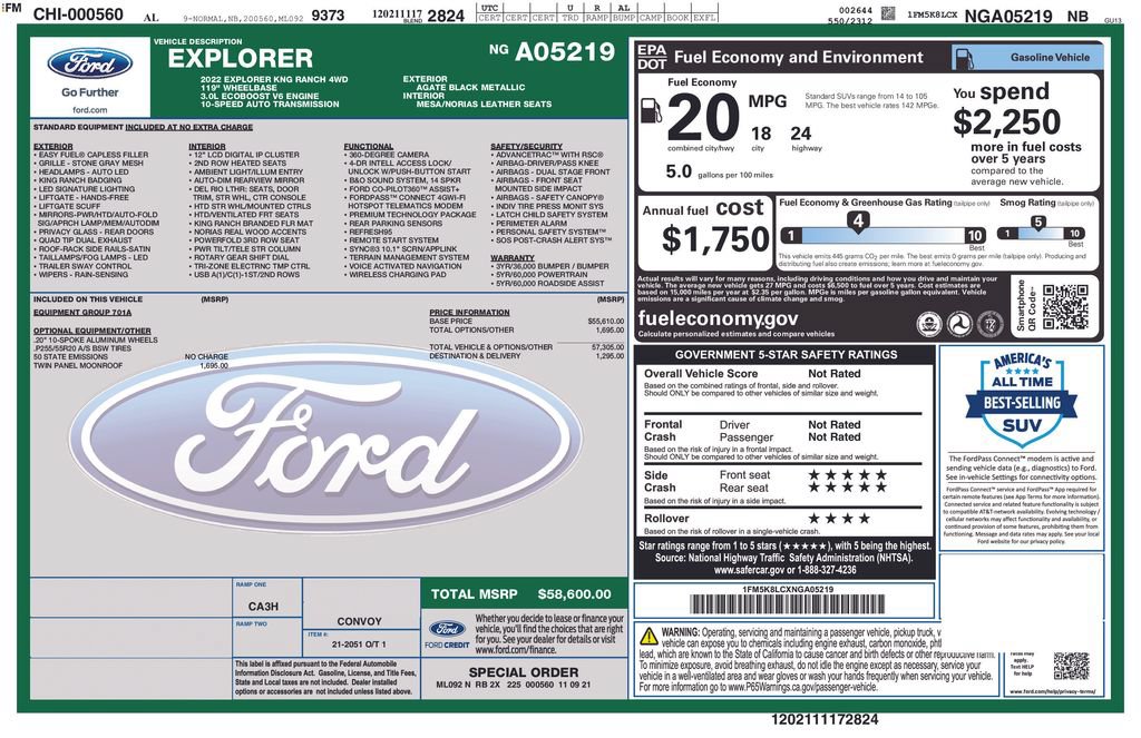 Certified 2022 Ford Explorer King Ranch AWD/4WD image 7