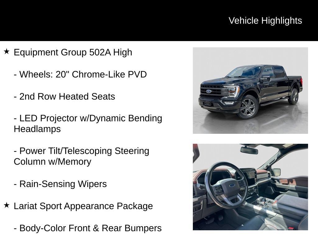 Certified 2023 Ford F150 Lariat w/ Equipment Group 502A High AWD/4WD image 11