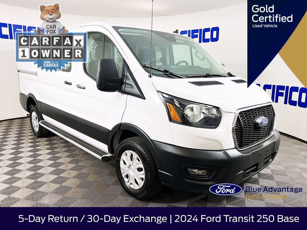 Certified 2024 Ford Transit 250 Low Roof w/ Exterior Upgrade Package RWD image 1