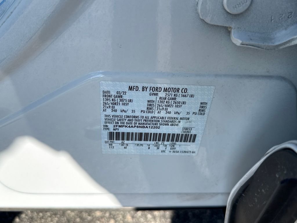 Certified 2022 Ford Edge ST w/ Equipment Group 401A image 18