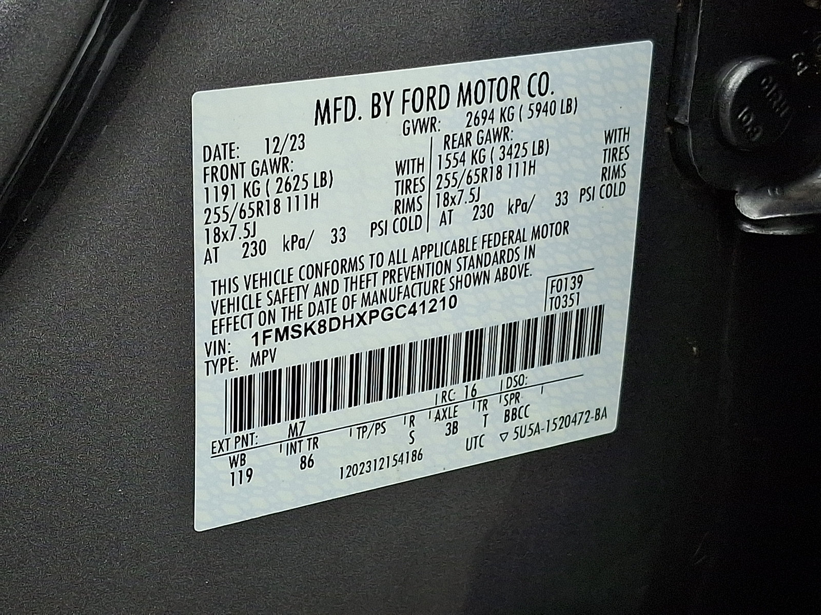 Certified 2023 Ford Explorer XLT AWD/4WD image 28