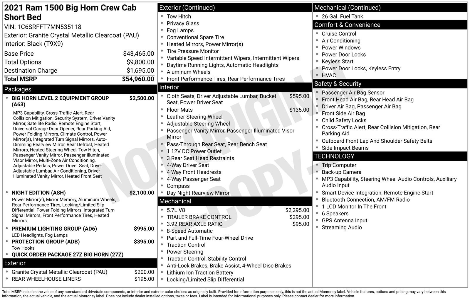 Used 2021 RAM 1500 Big Horn AWD/4WD image 5