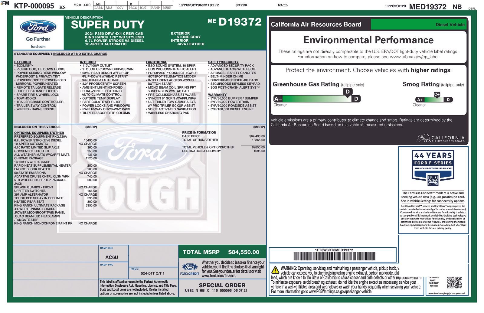 Certified 2021 Ford F350 King Ranch w/ King Ranch Ultimate Package AWD/4WD image 18