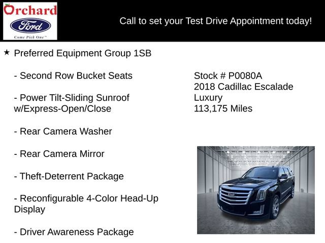Used 2018 Cadillac Escalade Luxury AWD/4WD image 7