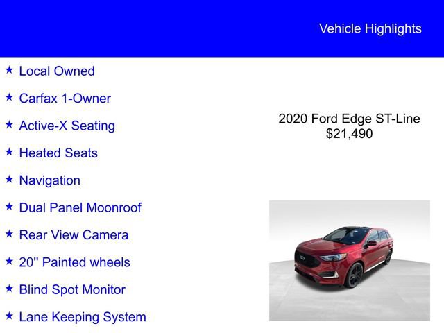 Certified 2020 Ford Edge ST-Line image 2