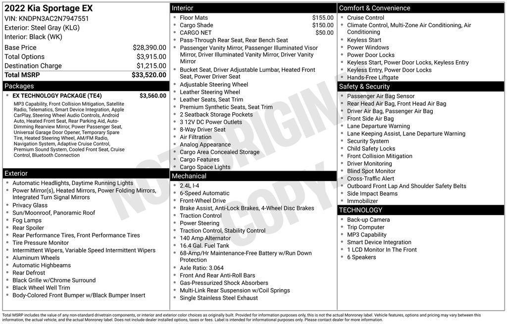 Used 2022 Kia Sportage EX w/ EX Technology Package FWD image 5