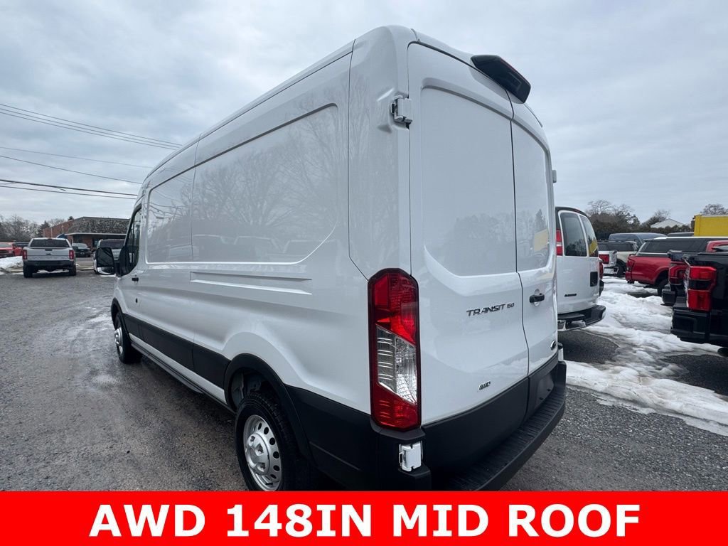 Certified 2025 Ford Transit 150 148 WB MEDIUM ROOF CARGO w/ Interior Upgrade Package image 2