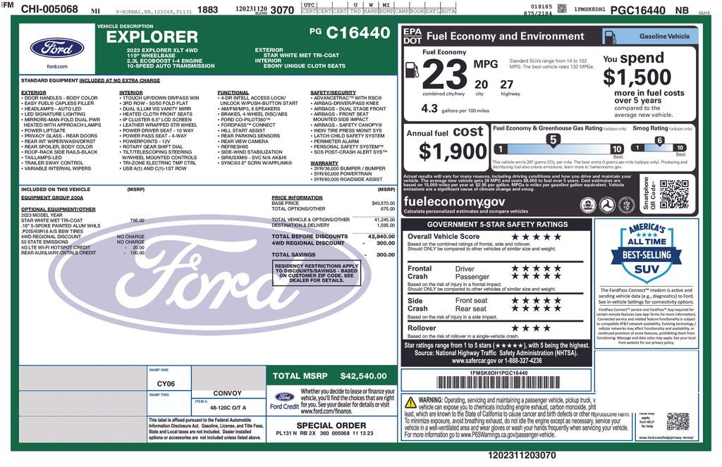 Certified 2023 Ford Explorer XLT AWD/4WD image 32