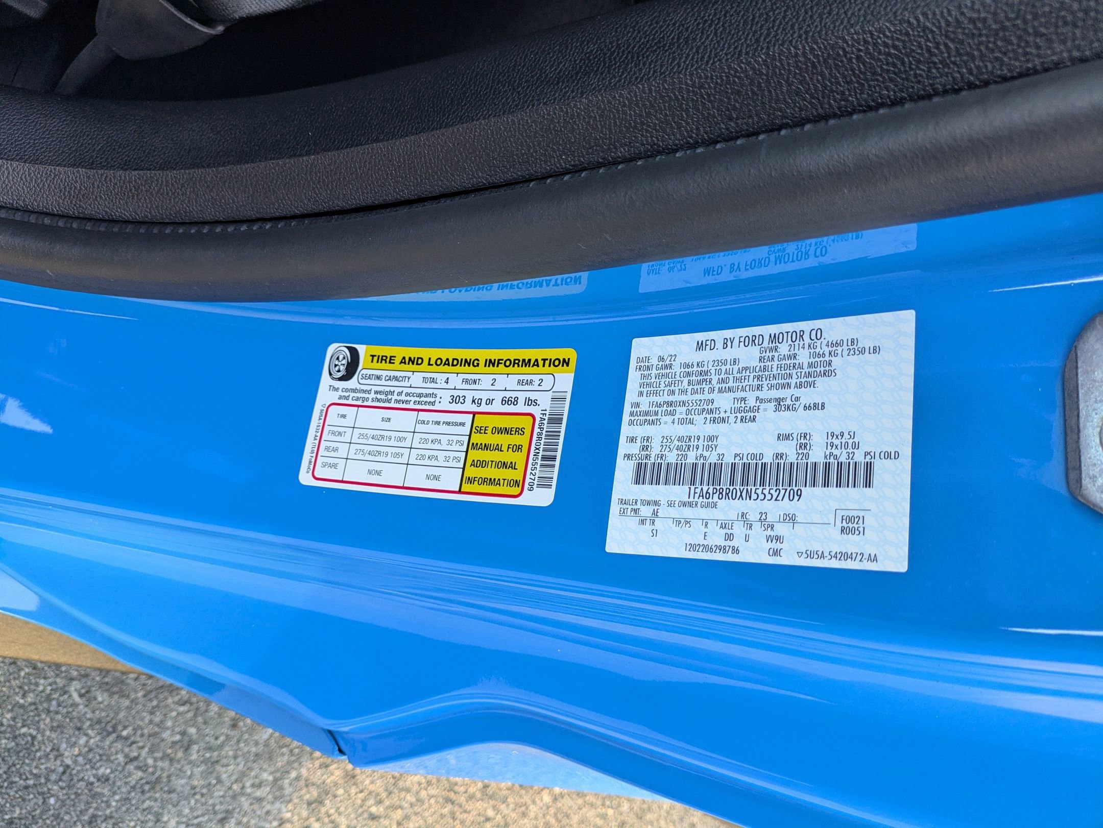 Certified 2022 Ford Mustang Mach 1 w/ Equipment Group 700A image 39