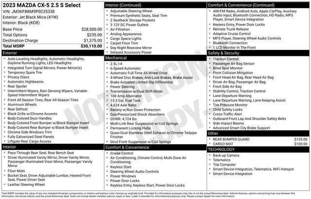 Used 2023 MAZDA CX-5 AWD 2.5 S w/ Select Package image 8