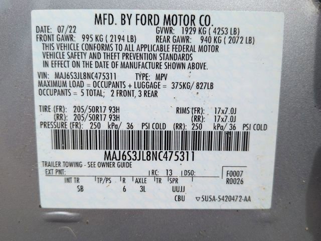 Certified 2022 Ford EcoSport SES image 24