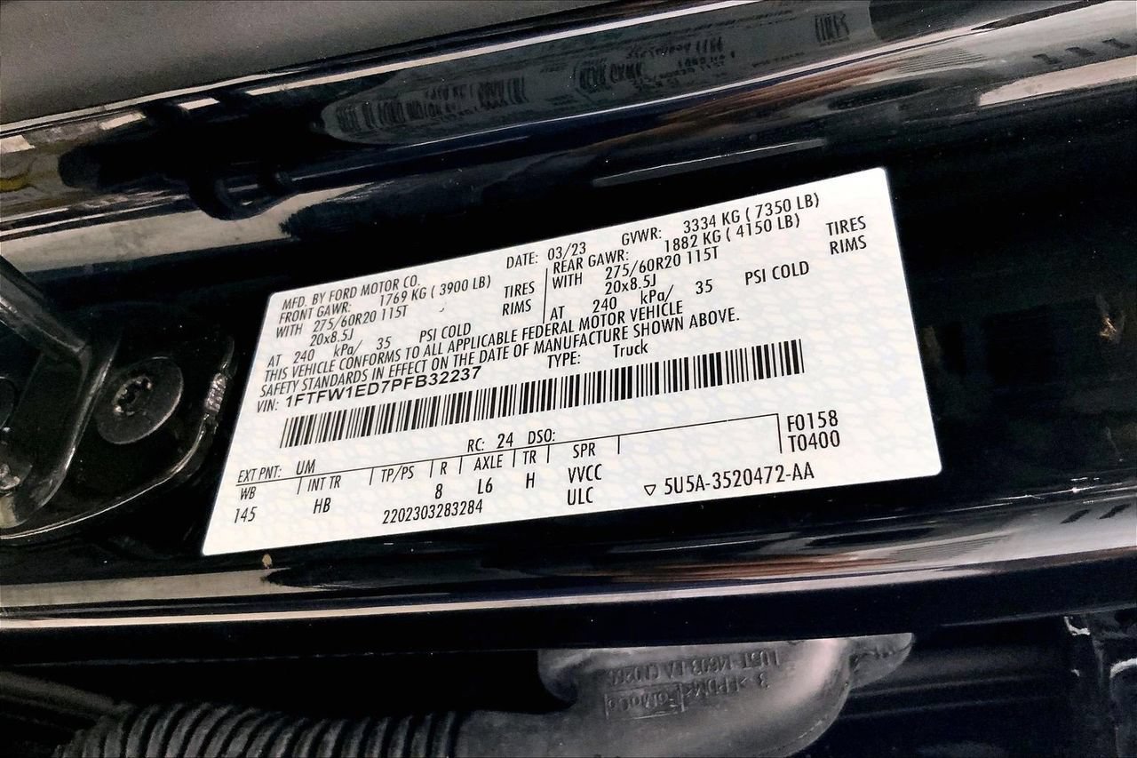 Certified 2023 Ford F150 Lariat w/ Equipment Group 502A High AWD/4WD image 33