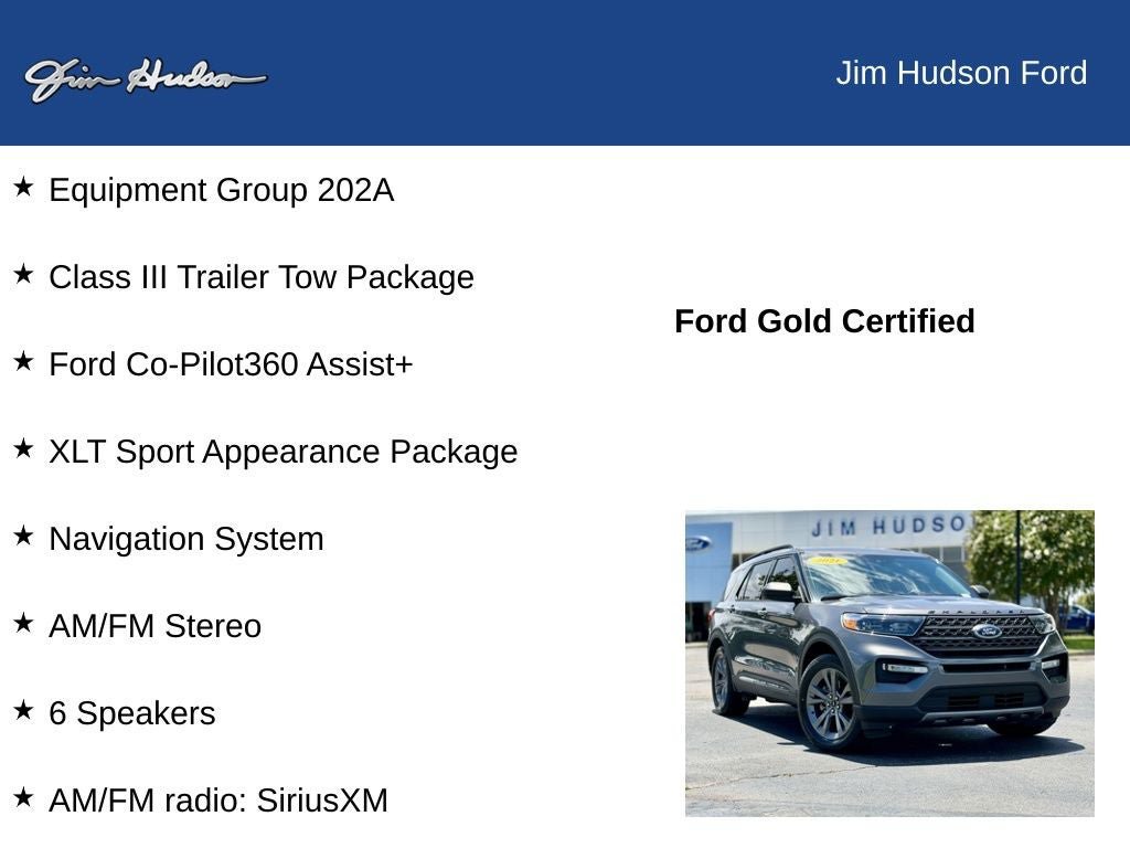 Certified 2021 Ford Explorer XLT w/ Equipment Group 202A RWD image 12