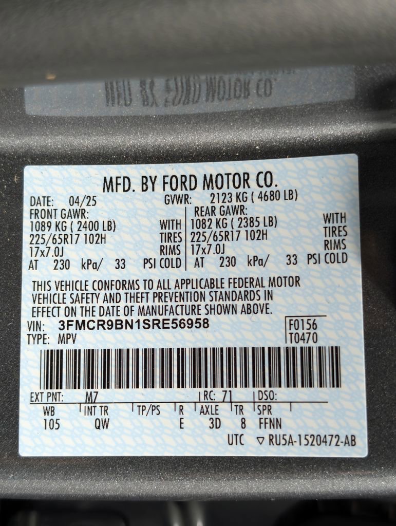 Certified 2025 Ford Bronco Sport Big Bend AWD/4WD image 27