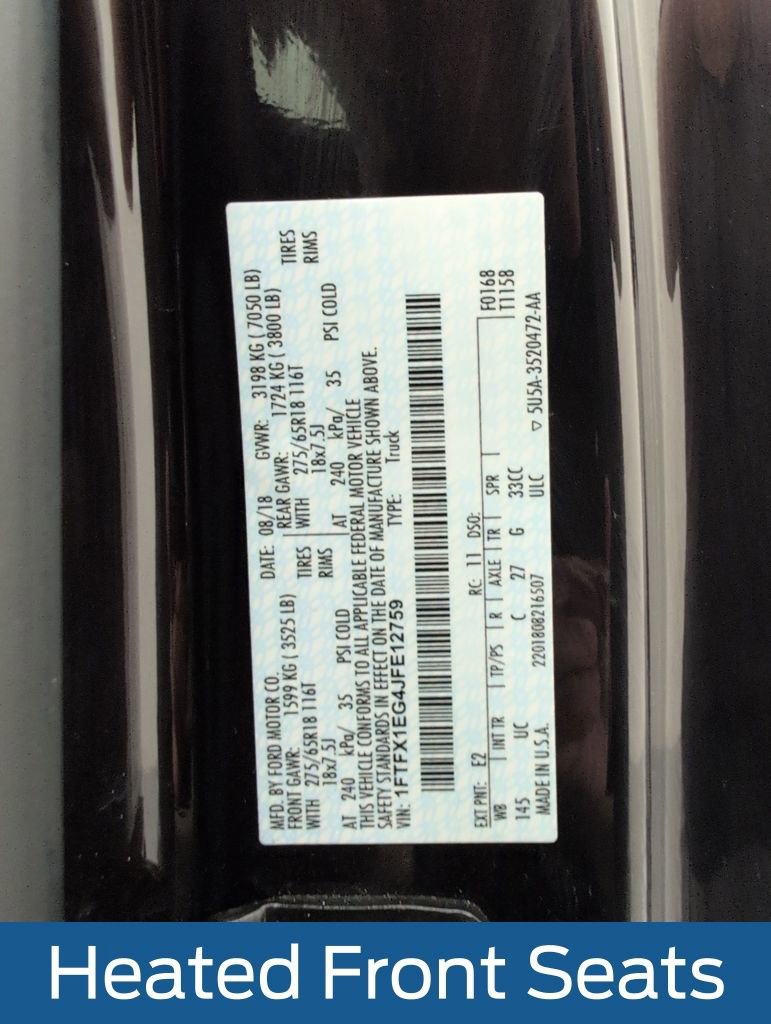 Certified 2018 Ford F150 XLT w/ Equipment Group 302A Luxury image 47