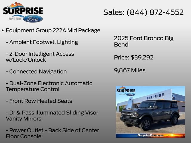 Certified 2025 Ford Bronco Big Bend AWD/4WD image 7
