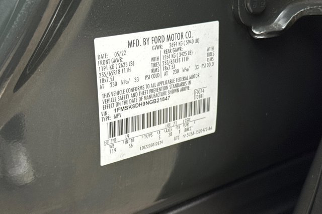 Certified 2022 Ford Explorer XLT w/ Equipment Group 202A image 32